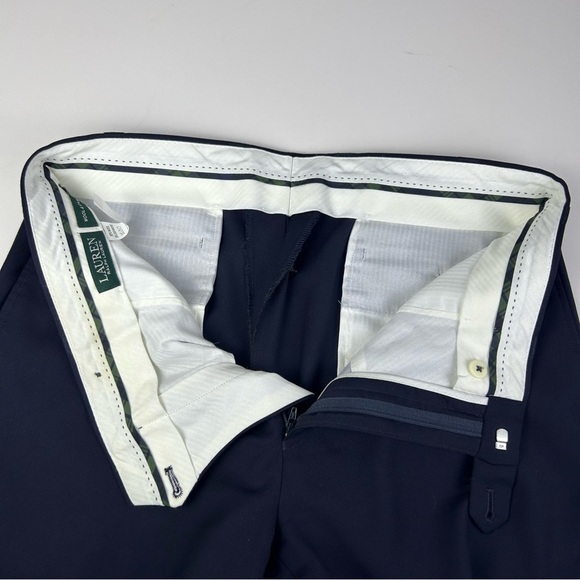 Lauren Ralph Lauren Men's Blue Wool Blend Zip Fly Dress Pants Size 35W 32L - Picture 5 of 11